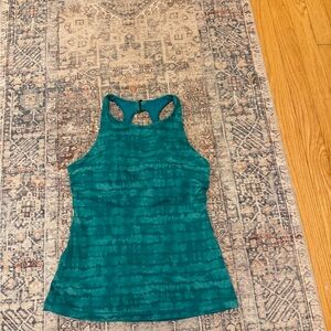 ATHLETA Maldives Printed Tankini Green Tye Dye Sz 34 B/C